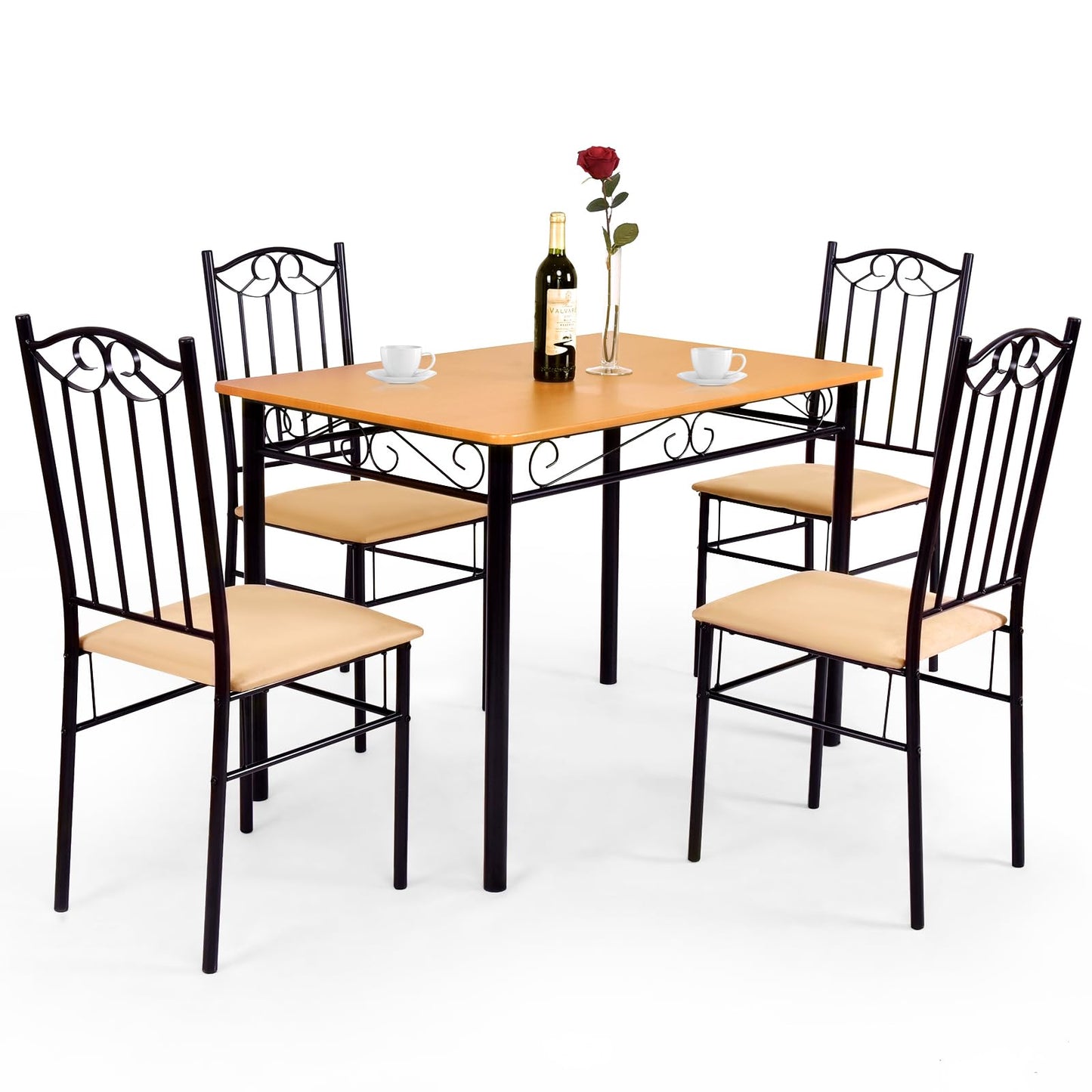 5 Piece Dining Table Set - Tangkula