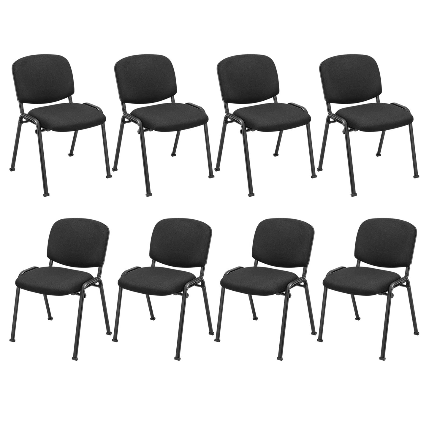 Tangkula Conference Room Chairs, Stackable Office Guest Chairs with Upholstered Back & Seat