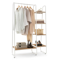 Tangkula Garment Rack with Shelves for Bedroom Entryway
