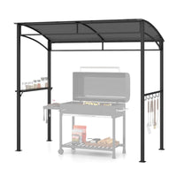7ft Grill Gazebo, Patio Barbecue Canopy with Serving Shelf and Storage Hooks