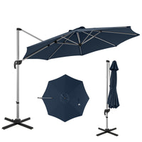 Tangkula 11 ft Round Patio Cantilever Umbrella