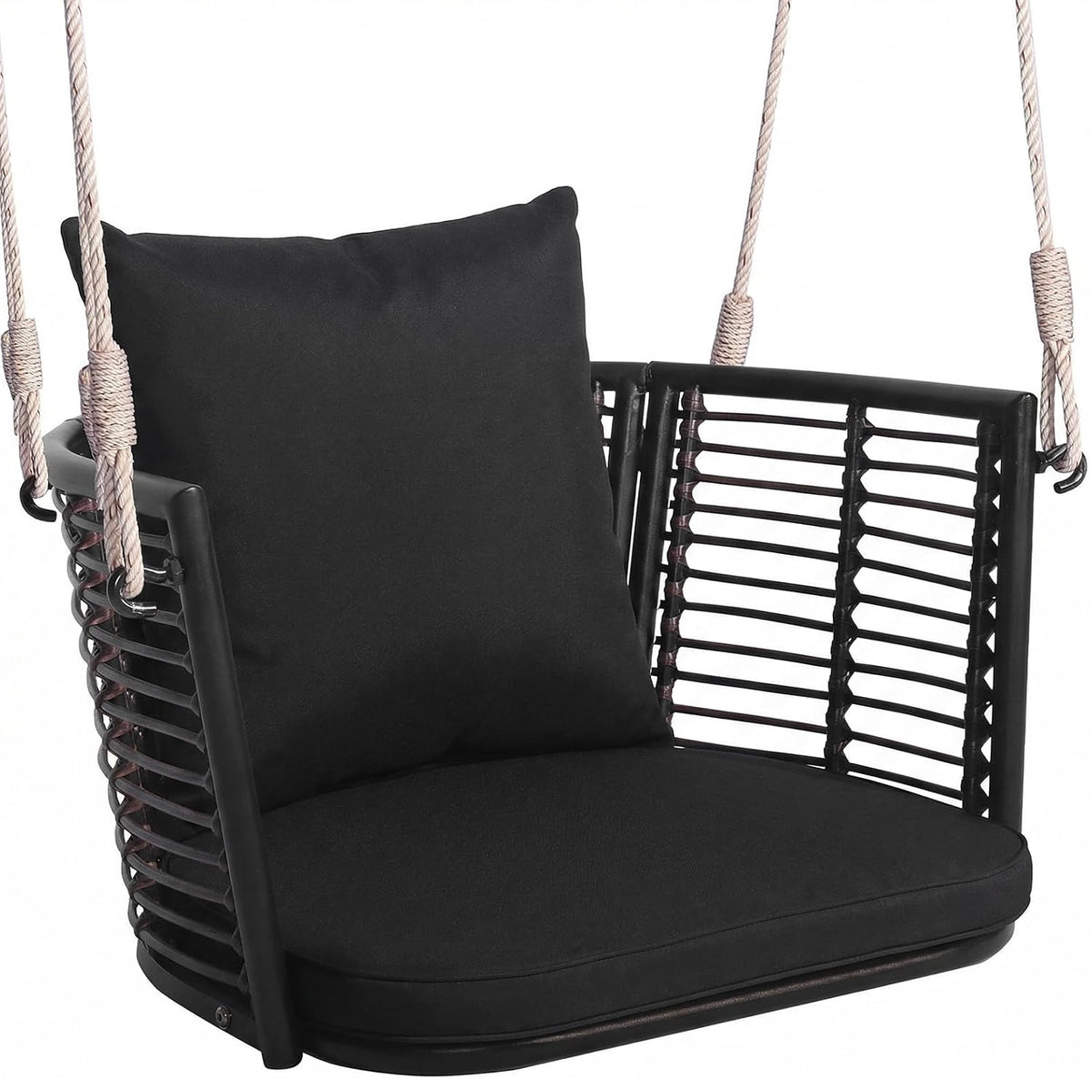 Tangkula Outdoor Metal Porch Swing for Front Porch