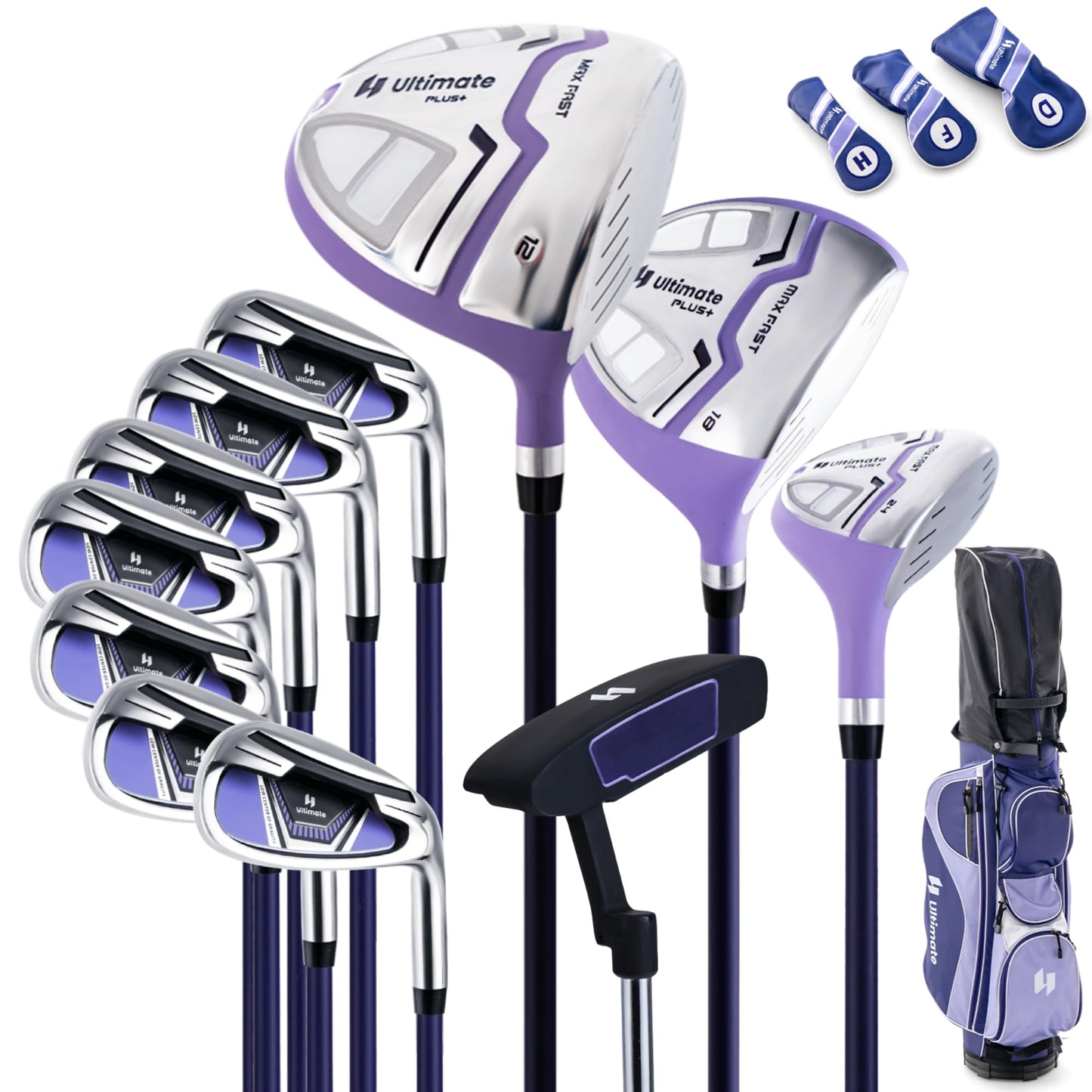 Tangkula Complete Golf Club Set for Women, Golf Club Package Set with 460CC