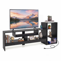 Tangkula Cube TV Stand for 55 Inch TV Entertainment Center