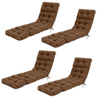 Tangkula Chaise Lounge Cushions for Outdoor Indoor Furniture