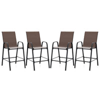 Tangkula Outdoor Bar Stools Set of 2/4 with High Back for Backyard Deck Pool