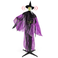 Tangkula 7.2 FT Halloween Animatronic Standing Witch