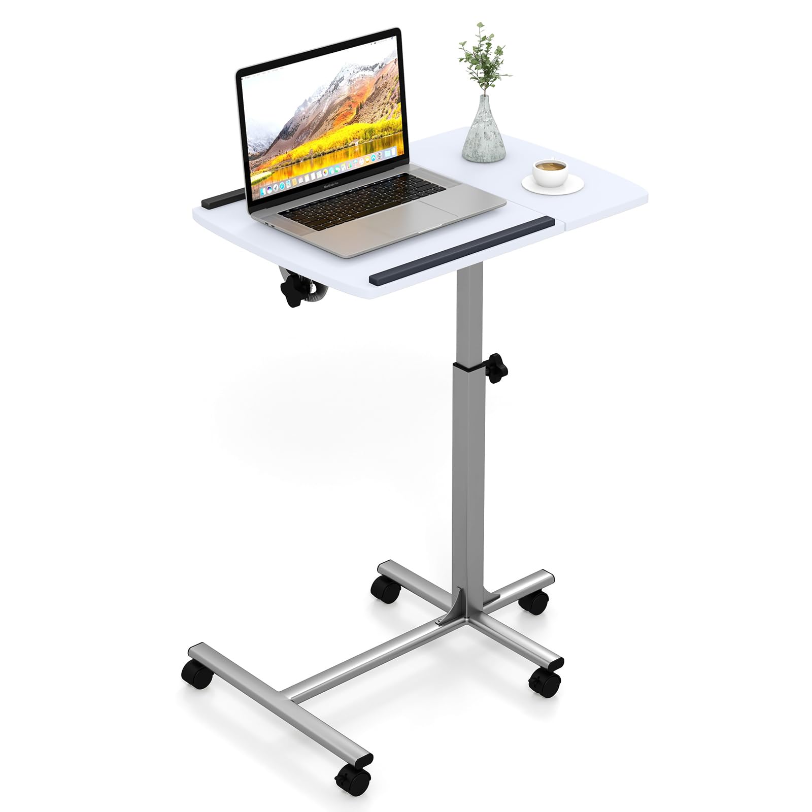 Tangkula Mobile Overbed Table Couch Table
