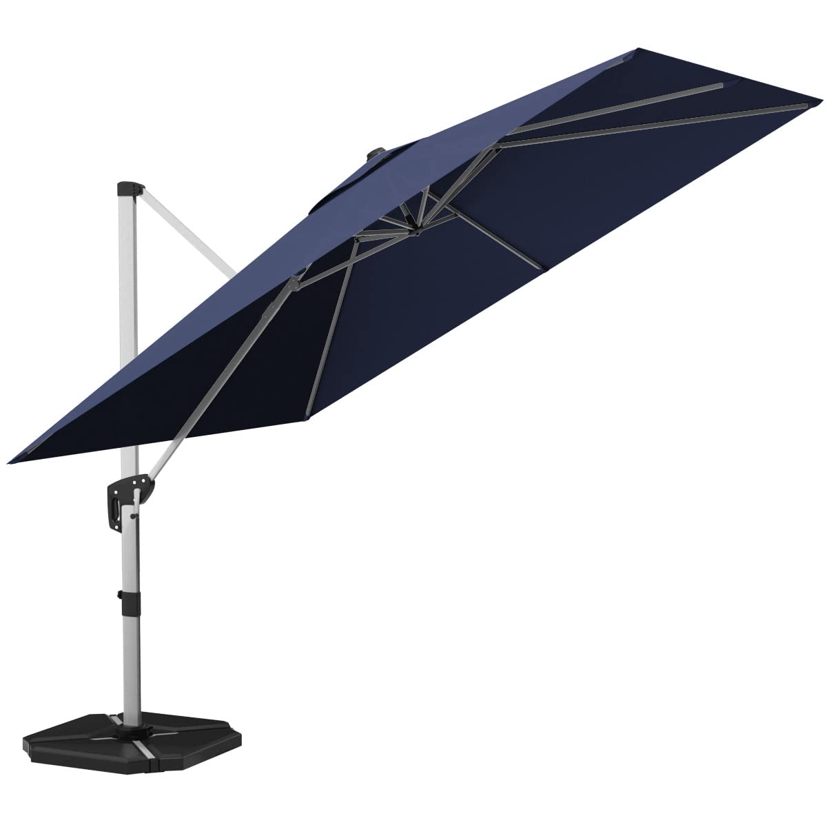 Tangkula 10 Ft Offset Patio Umbrella with Base Included