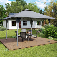 Tangkula 13x13 FT Pop Up Gazebo UPF50+ Outdoor Sunshade Shelter