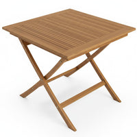Tangkula 32-Inch Solid Teak Wood Folding Outdoor Table