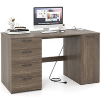 Tangkula 53" Computer Desk with 4 Storage Drawers