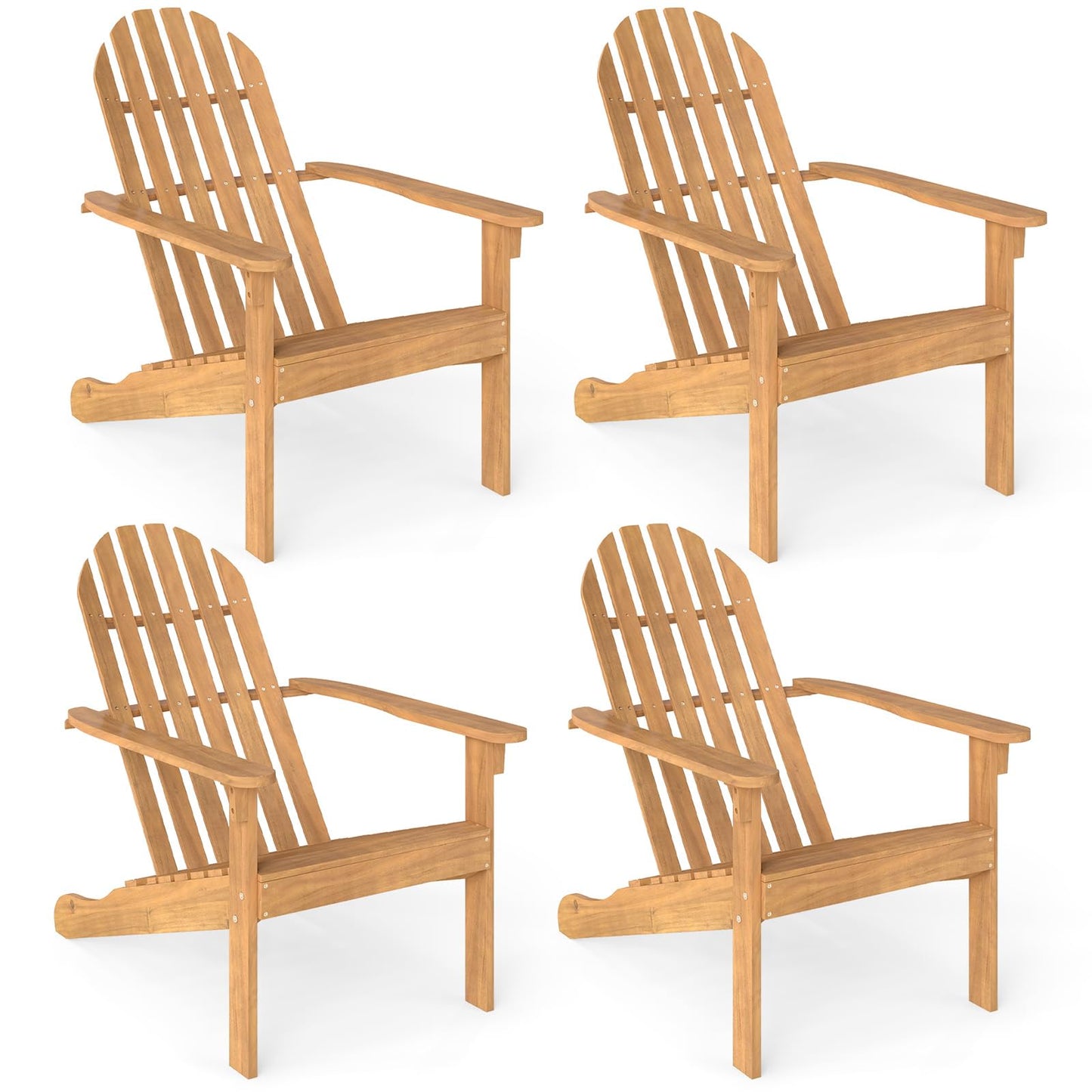 Tangkula Outdoor Adirondack Chair(1/2/4)