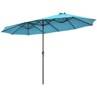 Tangkula Double-Sided Patio Umbrella for Poolside