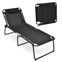 Tangkula Widen Folding Chaise Lounge Chair Set of 1/2