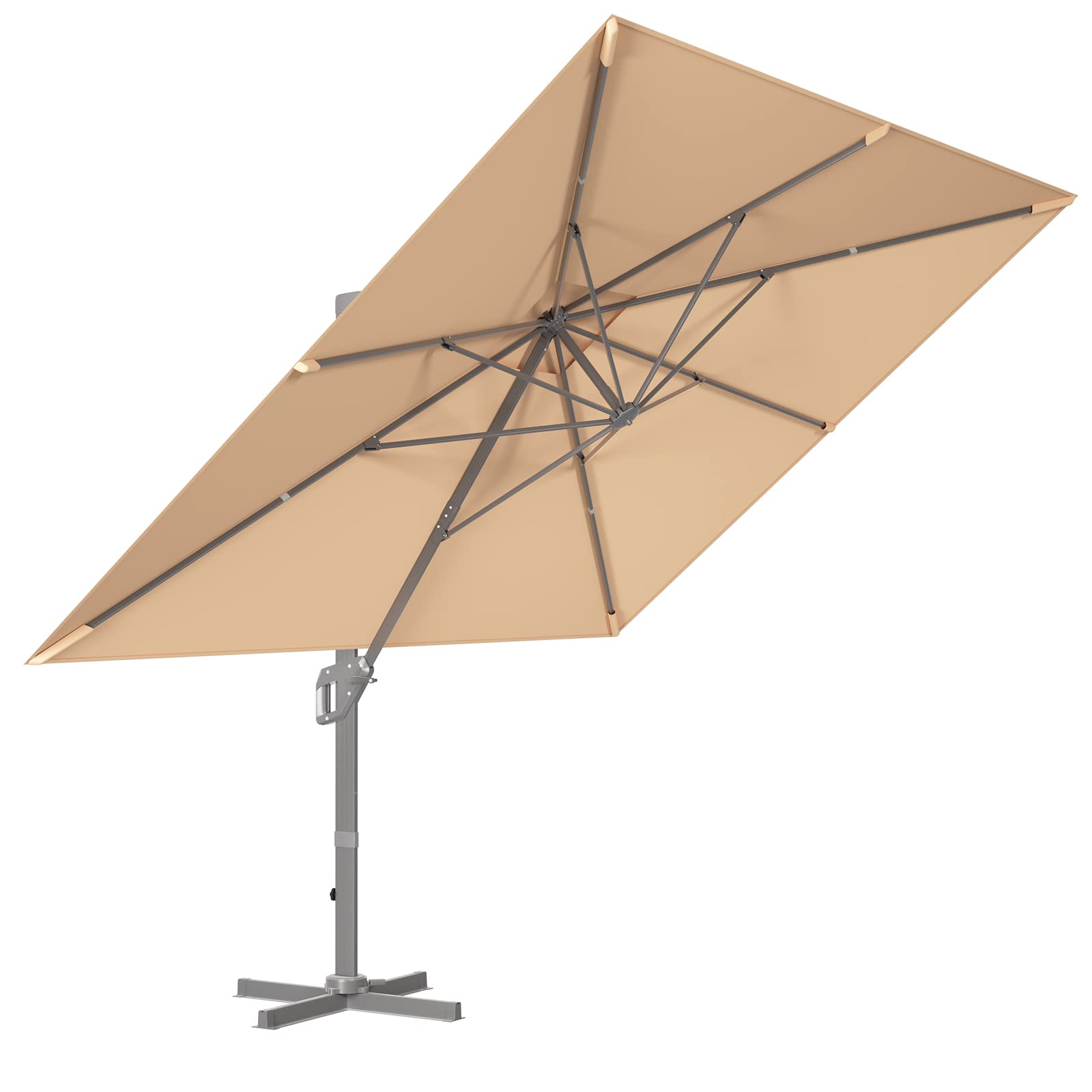 Tangkula 10x13ft Patio Rectangular Umbrella for Market