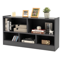 Tangkula Wood Storage Cube Bookcase, Multipurpose Display Storage Cabinet