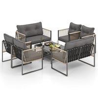 Tangkula 4/8 Pieces Patio Furniture Set