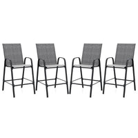 Tangkula Outdoor Bar Stools Set of 2/4 with High Back for Backyard Deck Pool