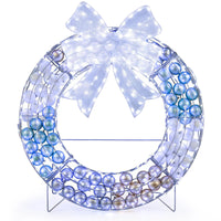 Tangkula 36" Lighted Christmas Wreath Decoration