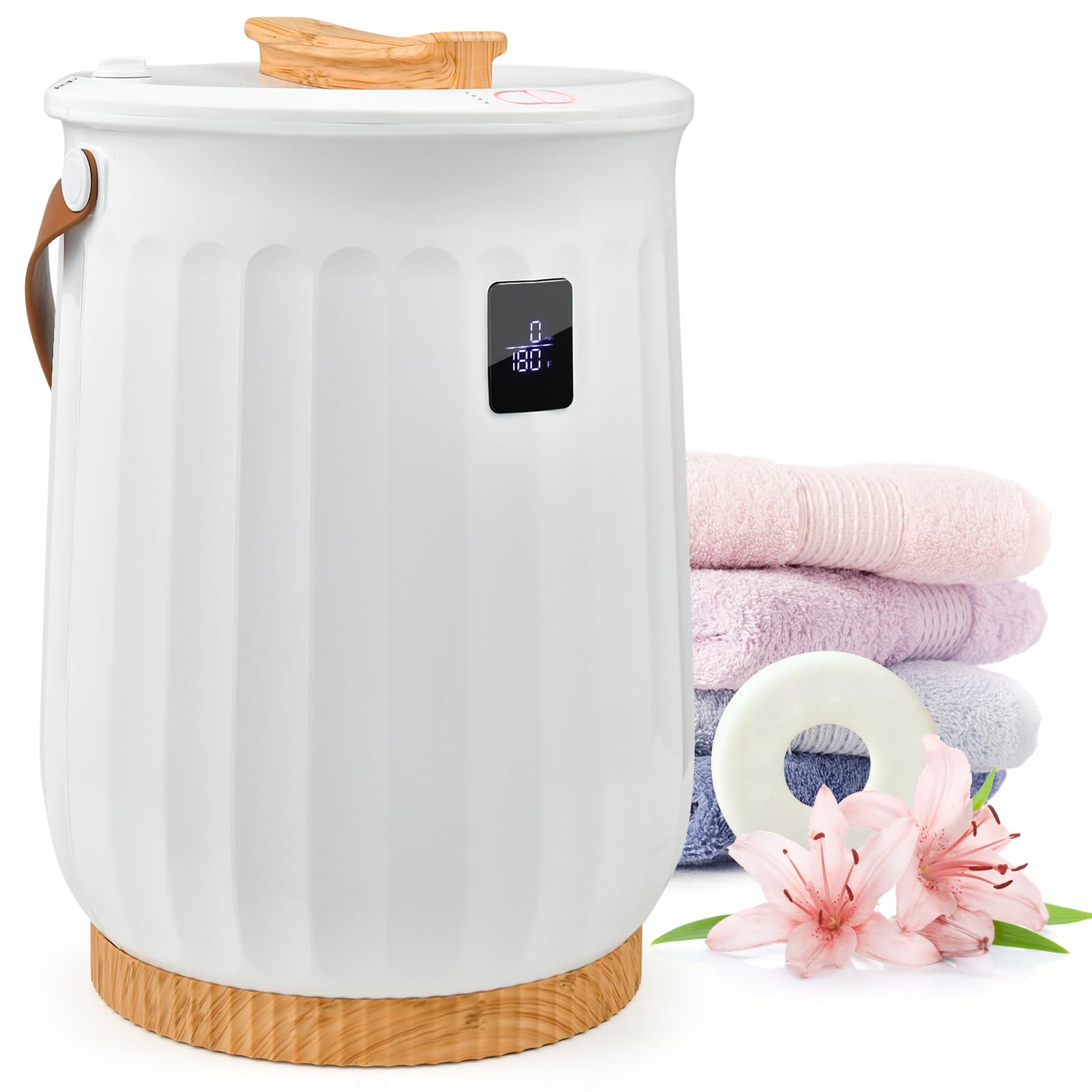 Tangkula Towel Warmer Bucket 20L Towel Warmer w/LED Display