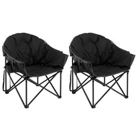 Tangkula Oversized Camping Chair with Cup Holder