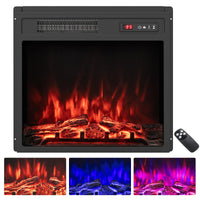 Tangkula 18" Electric Fireplace Insert with Remote Control