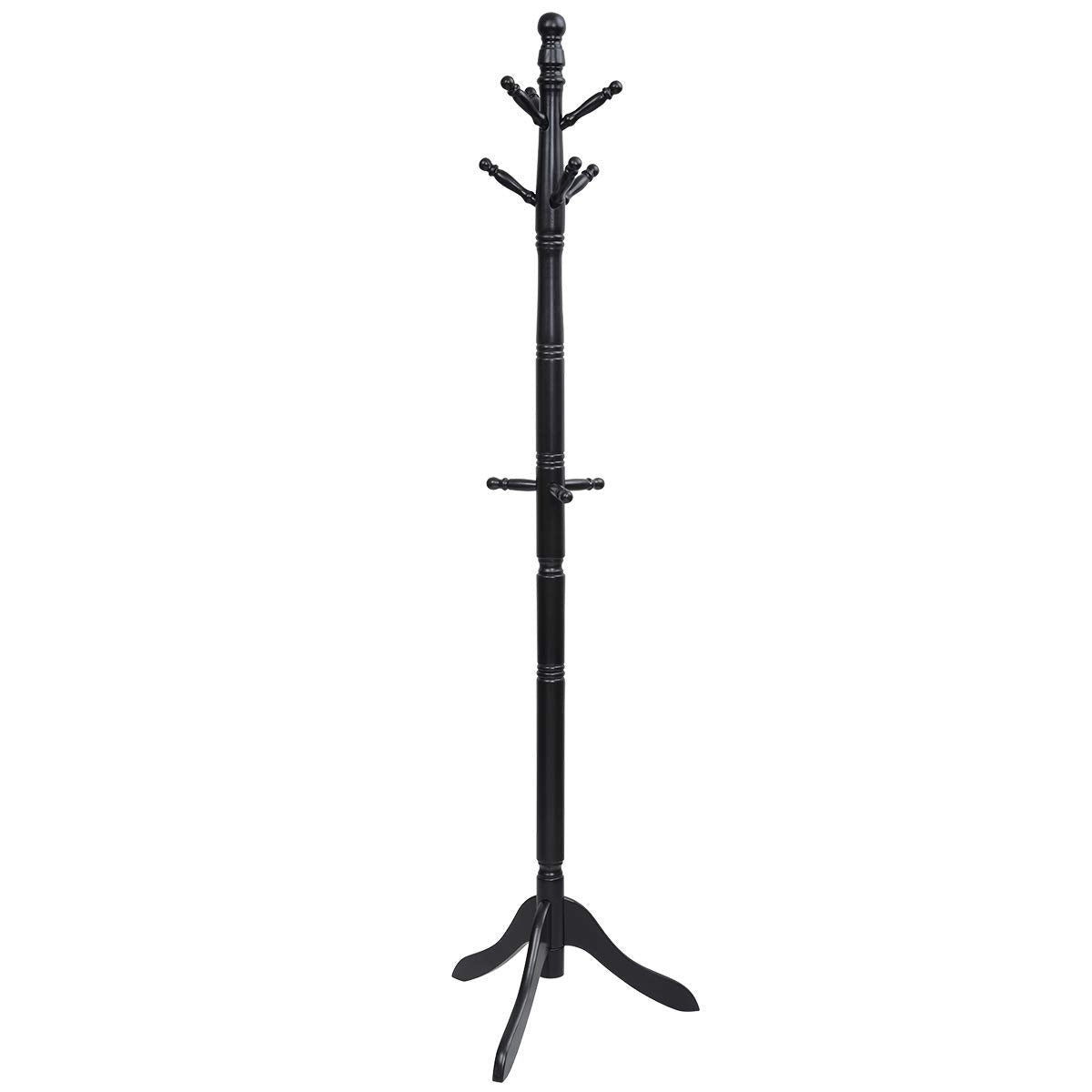 Wood Coat Rack - Tangkula