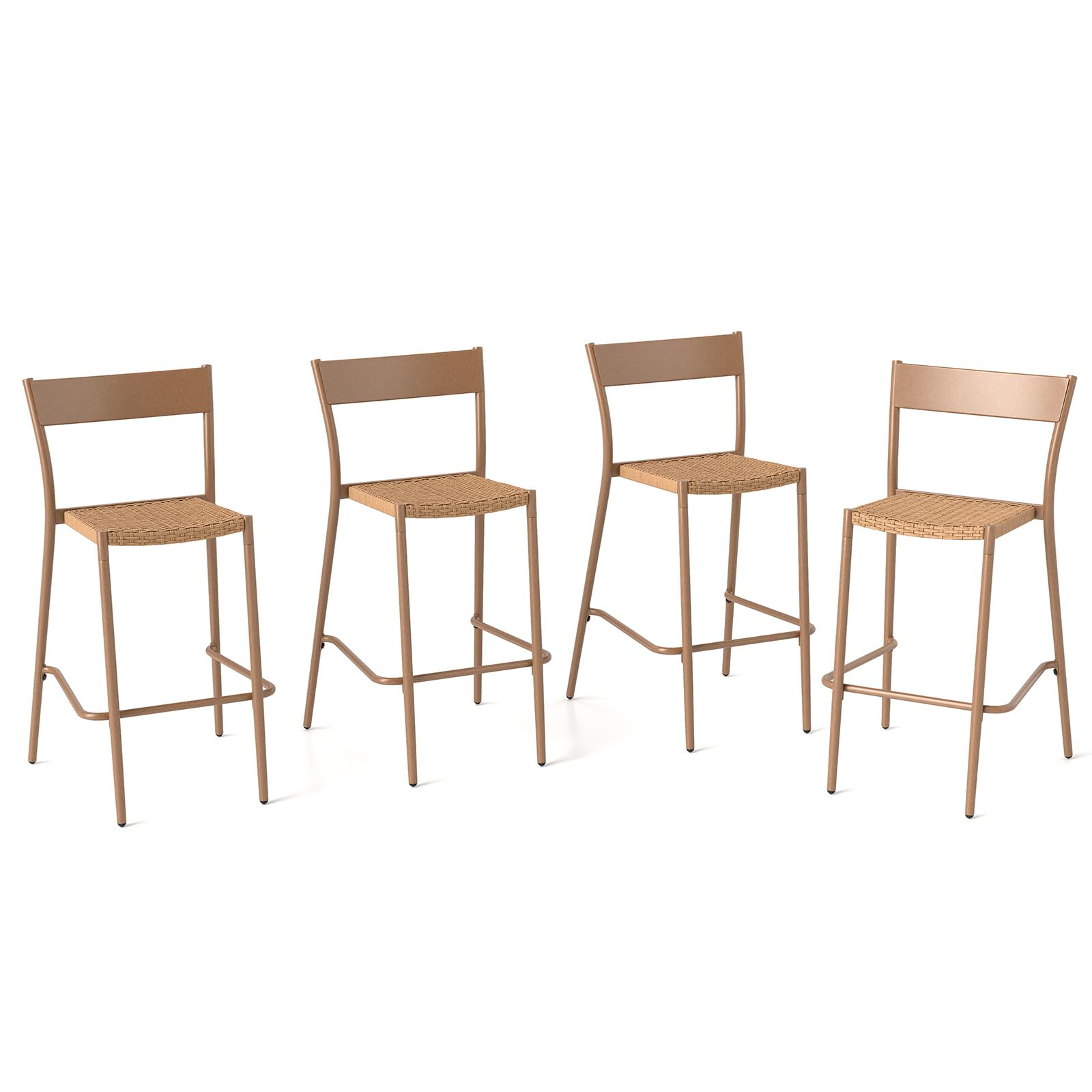 Tangkula Patio Barstools Set of 2/4