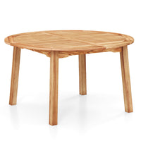 Table à manger ronde Tangkula d'extérieur pour 4 à 6 personnes pour le jardin