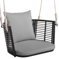 Tangkula Outdoor Metal Porch Swing for Front Porch