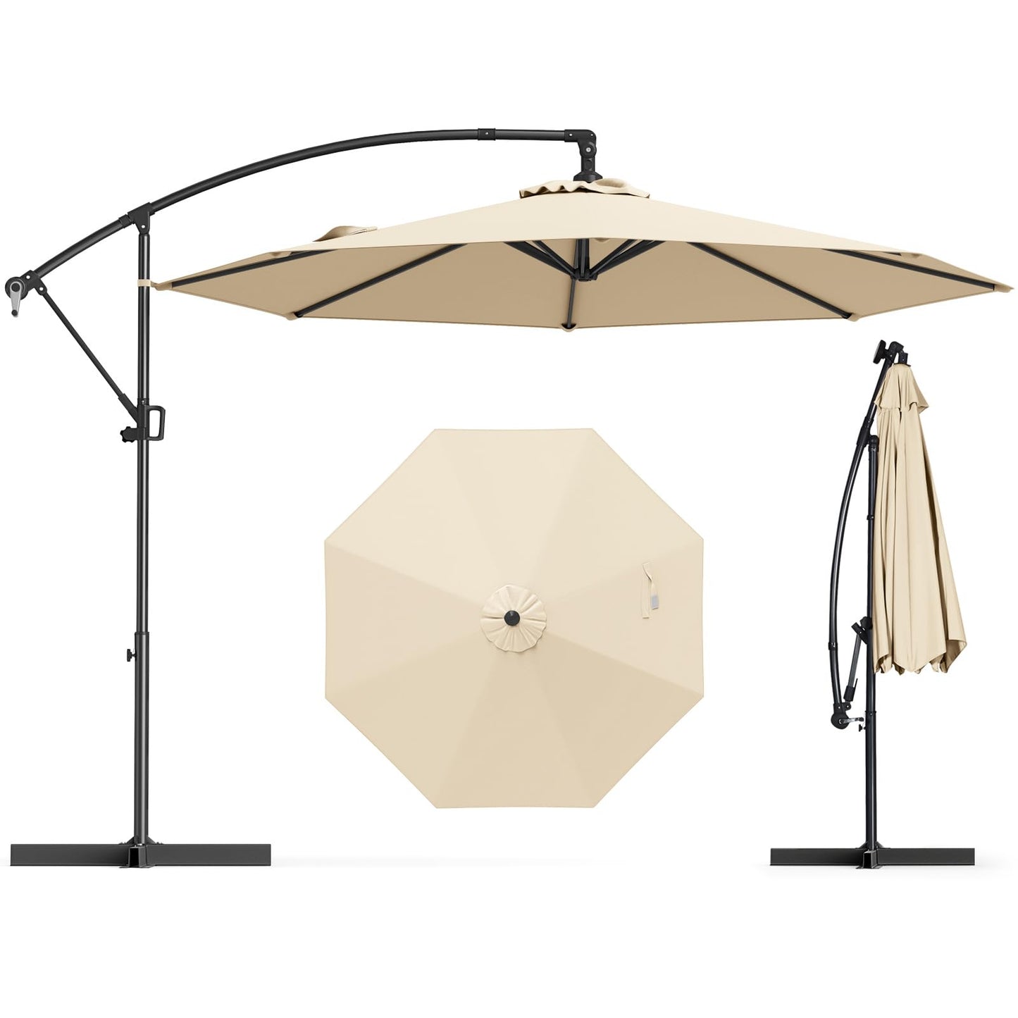 Tangkula 10 FT Patio Offset Umbrella