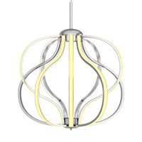 Tangkula Modern LED Chandelier, Dimmable Pendant Light