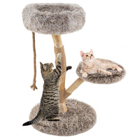 Arbre à chat moderne Tangkula avec poteau à griffer pour chatons d'intérieur