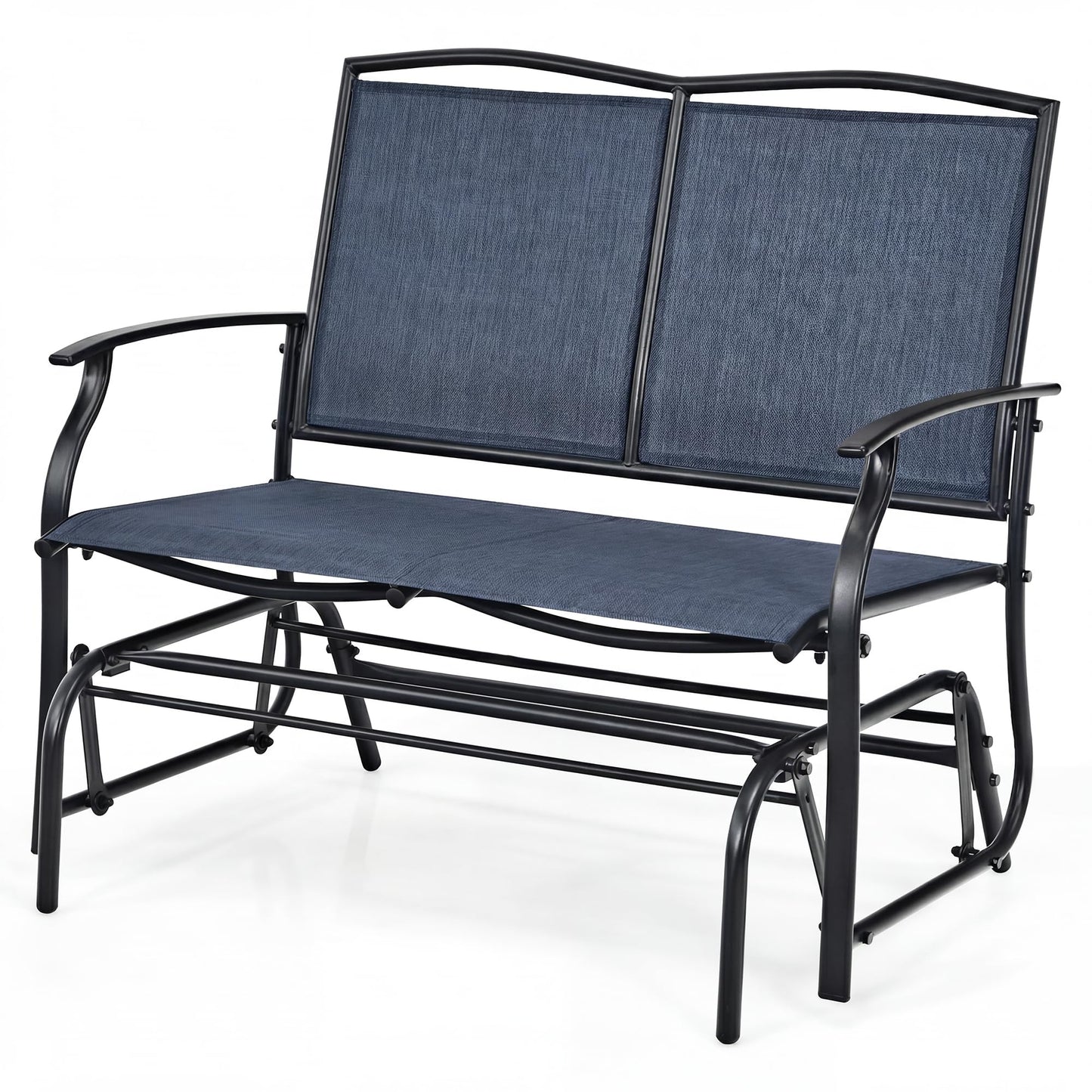 Tangkula 2-Person Patio Swing Glider Bench