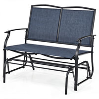 Tangkula 2-Person Patio Swing Glider Bench