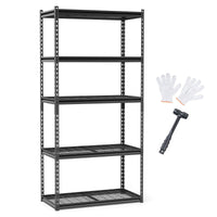 Tangkula 5-Tier Metal Garage Shelving Units with 2000 LBS Capacity (1/2/3/4)