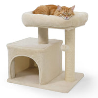 Tangkula Cat Tower with Sisal Scratching Posts for Small Spaces