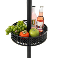 Tangkula Patio Umbrella Table Tray for Beach Garden Poolside