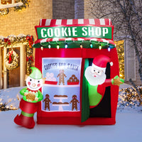 Tangkula 6.5 FT Christmas Inflatable Santa Claus for Yard