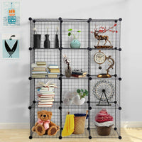 Wire Storage Cubes, Metal Grids Book Shelf