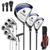 Tangkula Ensemble complet de 10 clubs de golf pour homme, droitier