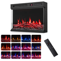 Tangkula 24/40/50/60 Inch 3-Sided Electric Fireplace with Remote
