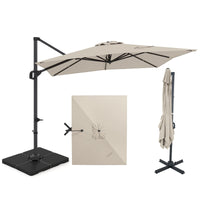 Tangkula 11 x 9 FT Patio Umbrella with Base Included