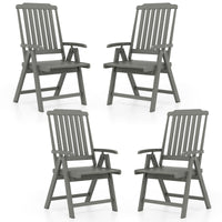 Tangkula Foldable Patio Chair All-Weather HDPE Outdoor Dining Chair(1/2/4)