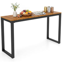Tangkula Outdoor Console Table for Small Space