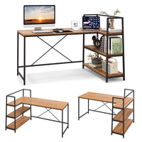 Tangkula Reversible L-Shaped Computer Desk
