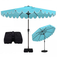 Tangkula 10 FT Patio Umbrella with Base Included