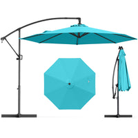 Tangkula 10 FT Patio Offset Umbrella