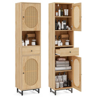 Tangkula 67" Tall Bathroom Storage Cabinet for Living Room